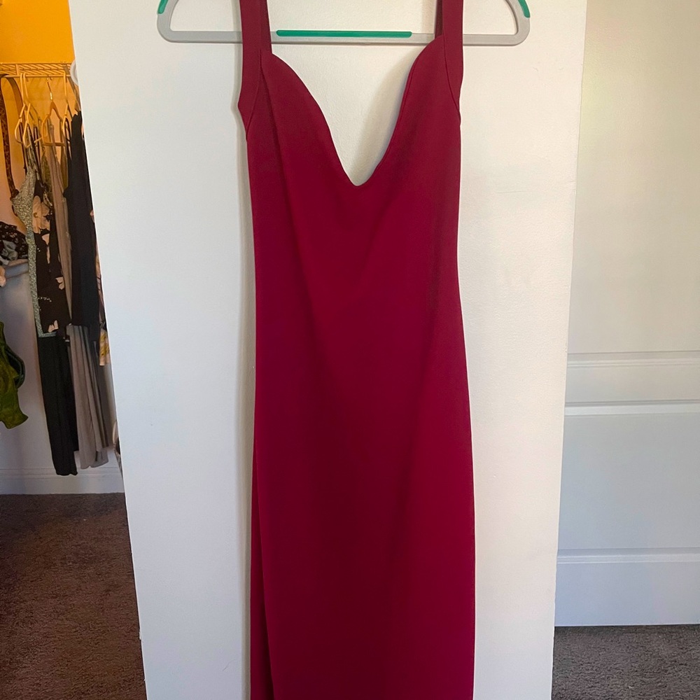 Backless midi dress